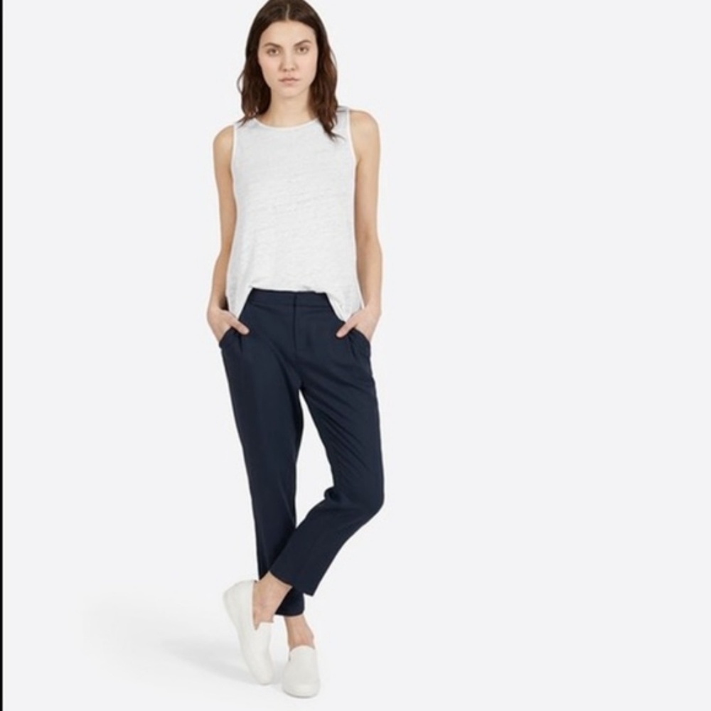 Everlane Slouchy Trouser in Navy